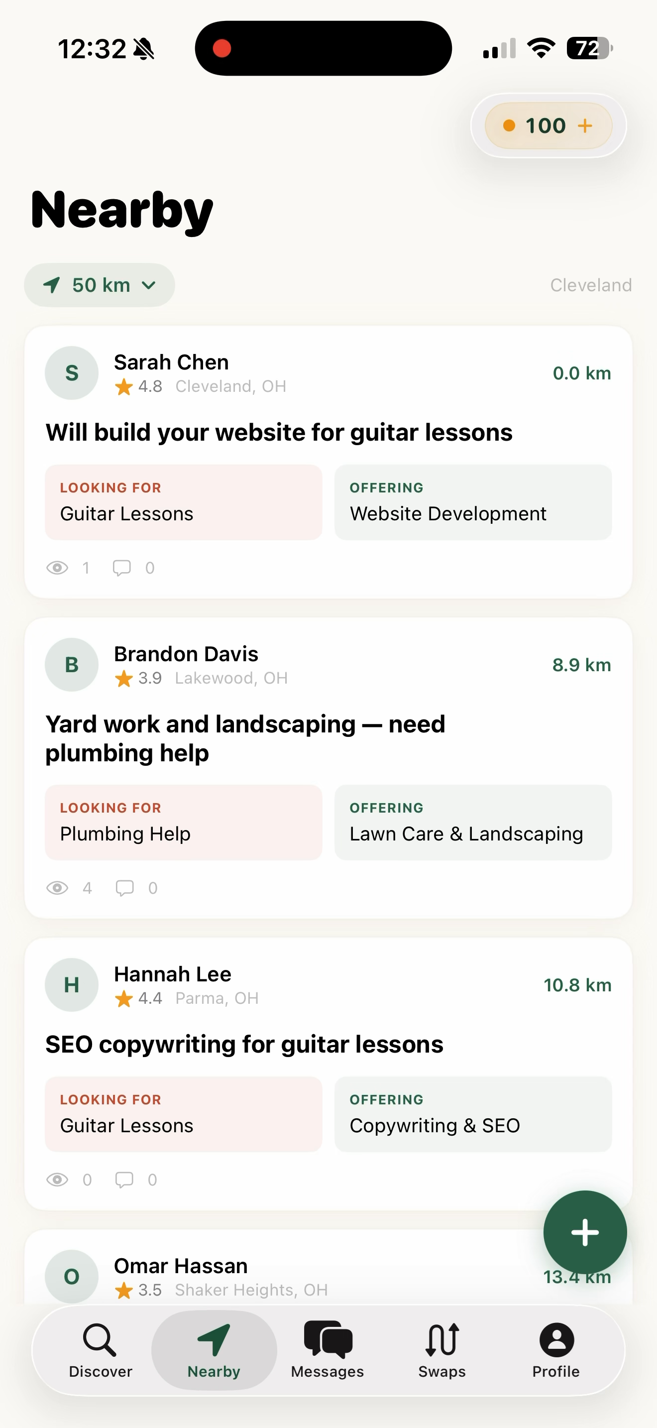 Swappr Nearby — See skills near you